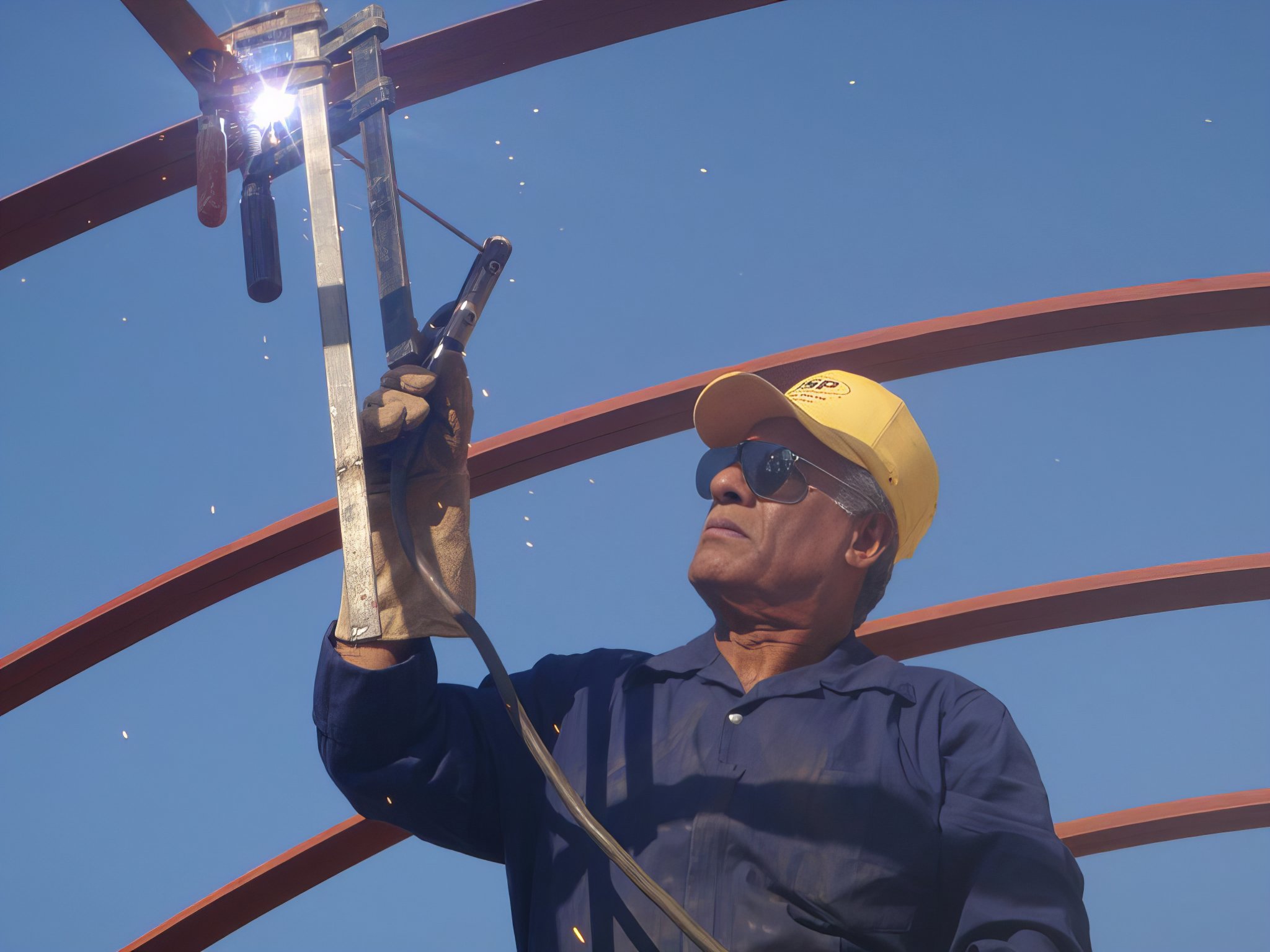 Welding the Studio Roof